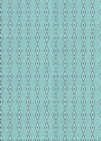 Machine Washable Transitional Blue Rug, wshpat3069lblu