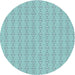 Square Patterned Blue Rug, pat3069lblu