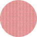 Square Patterned Pastel Pink Rug, pat3069rd