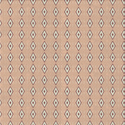 Square Patterned Rust Pink Novelty Rug, pat3069