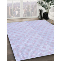 Patterned Lavender Blue Rug, pat307blu