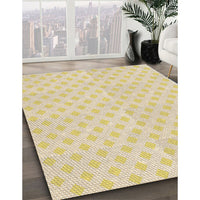 Patterned Khaki Gold Rug, pat307brn