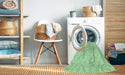 Machine Washable Transitional Green Rug in a Washing Machine, wshpat307grn