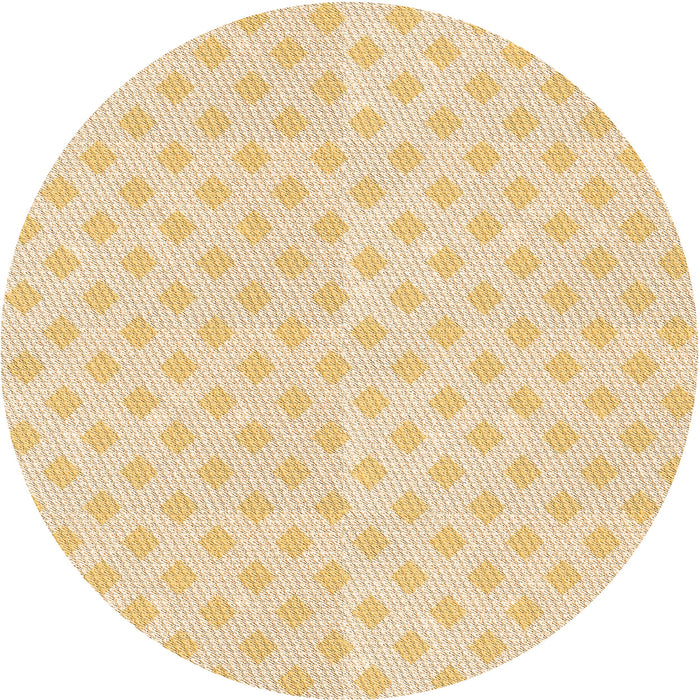 Square Patterned Golden Blonde Gold Rug, pat307org