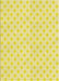 Patterned Golden Brown Yellow Rug, pat307yw