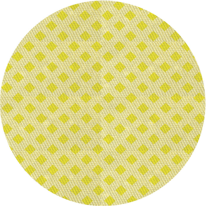 Square Patterned Golden Brown Yellow Rug, pat307yw