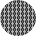 Square Patterned Charcoal Black Rug, pat3070gry