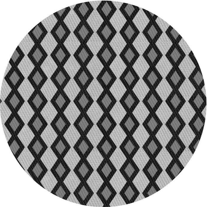 Square Machine Washable Transitional Charcoal Black Rug in a Living Room, wshpat3070gry