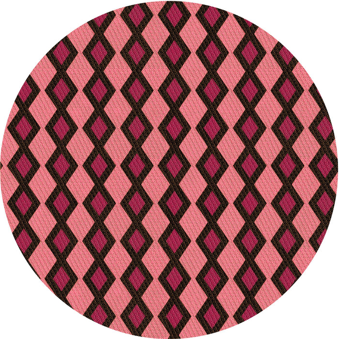 Square Patterned Red Rug, pat3070org