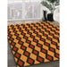 Machine Washable Transitional Orange Rug in a Family Room, wshpat3070yw