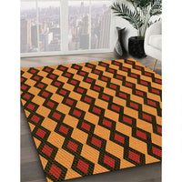 Patterned Orange Rug, pat3070yw