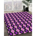 Machine Washable Transitional Plum Velvet Purple Rug in a Family Room, wshpat3070