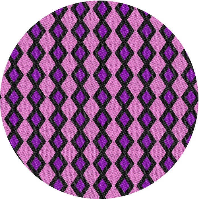 Square Machine Washable Transitional Plum Velvet Purple Rug, wshpat3070