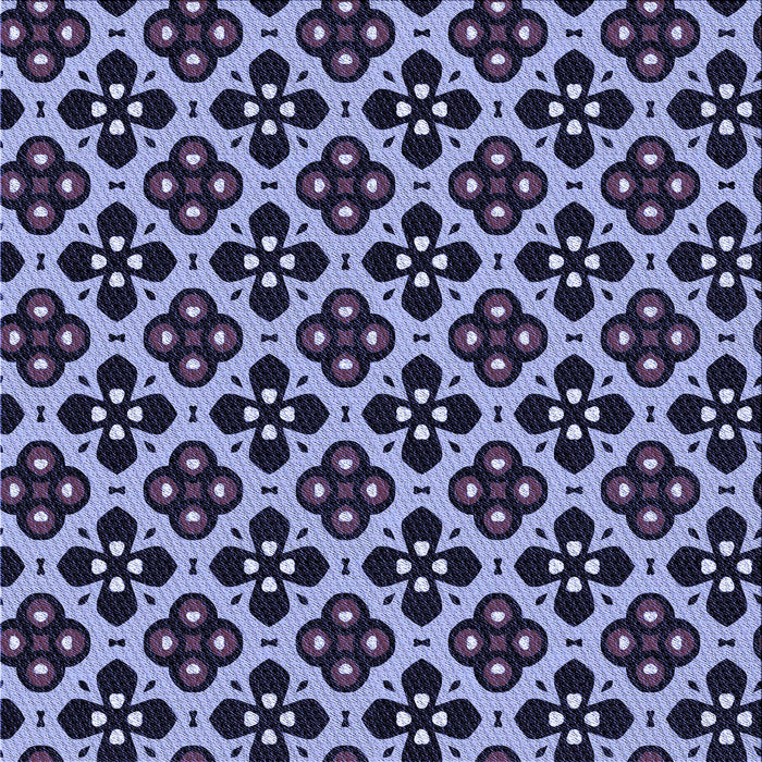 Round Patterned Night Blue Rug, pat3071blu