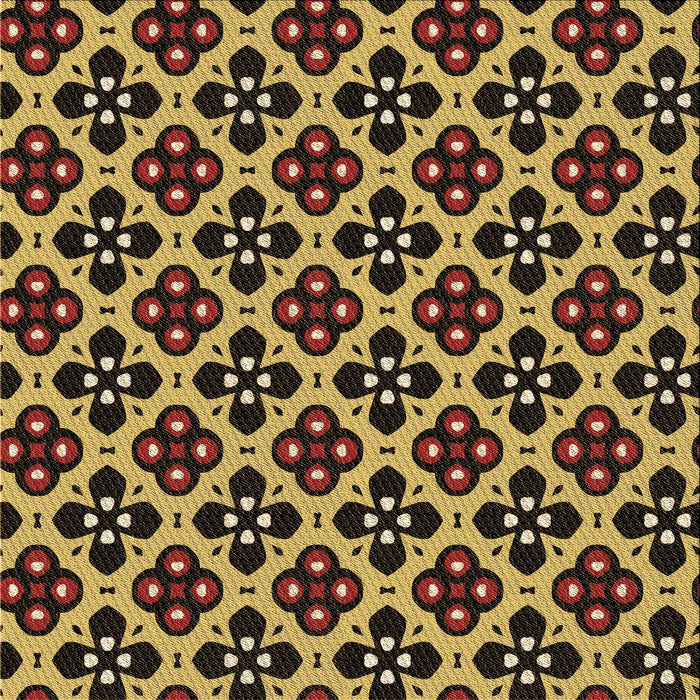 Round Machine Washable Transitional Yellow Rug, wshpat3071brn