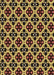 Patterned Yellow Rug, pat3071brn