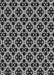 Patterned Charcoal Black Rug, pat3071gry