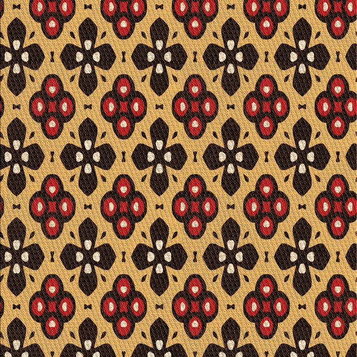 Patterned Red Rug, pat3071org