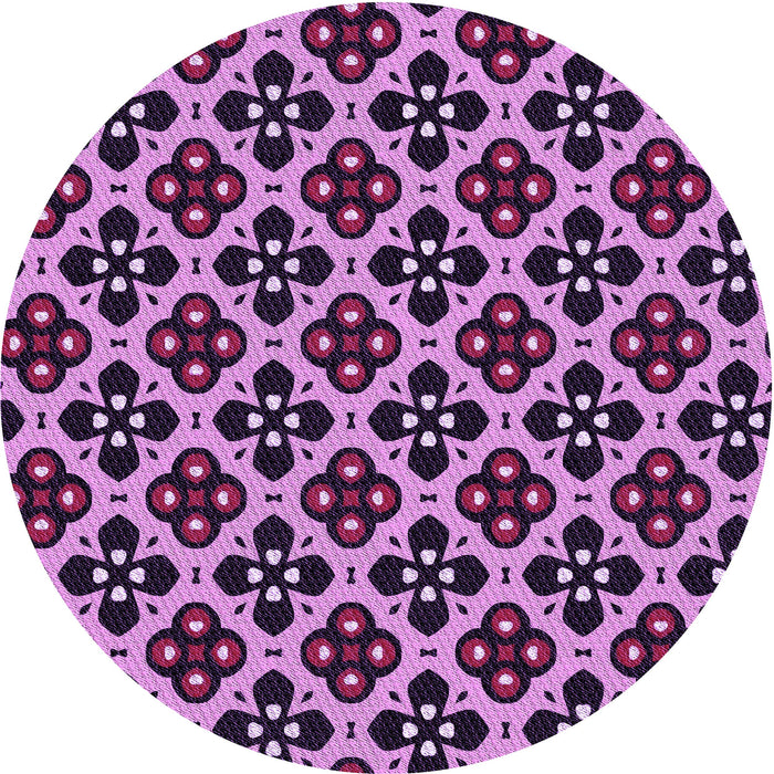 Square Patterned Violet Purple Rug, pat3071pur