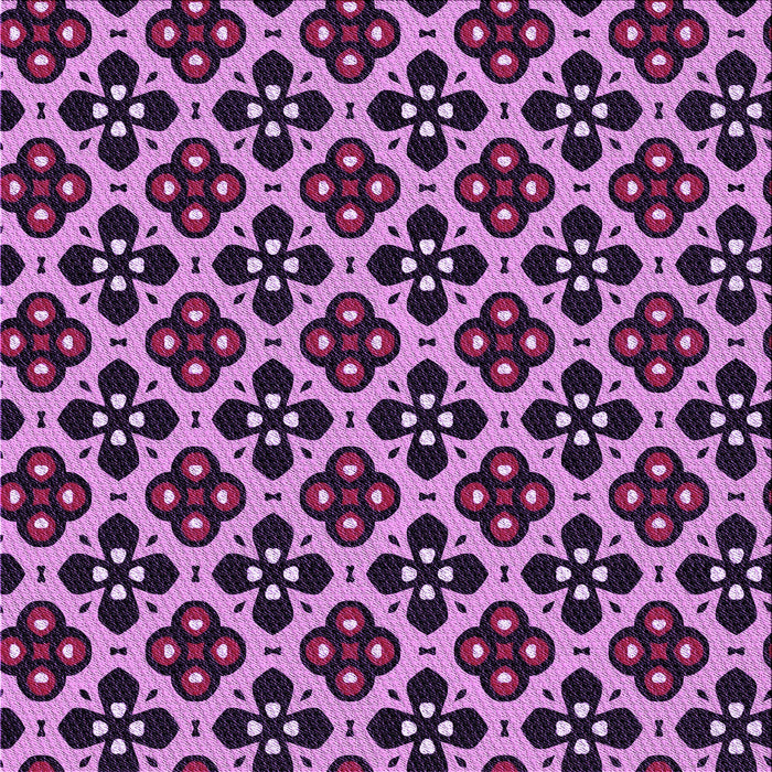 Round Patterned Violet Purple Rug, pat3071pur