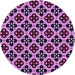 Square Machine Washable Transitional Violet Purple Rug in a Living Room, wshpat3071pur