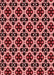 Patterned Pastel Red Pink Rug, pat3071rd