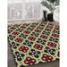 Patterned Red Novelty Rug in Family Room, pat3071