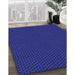 Patterned Denim Dark Blue Rug in Family Room, pat3072blu