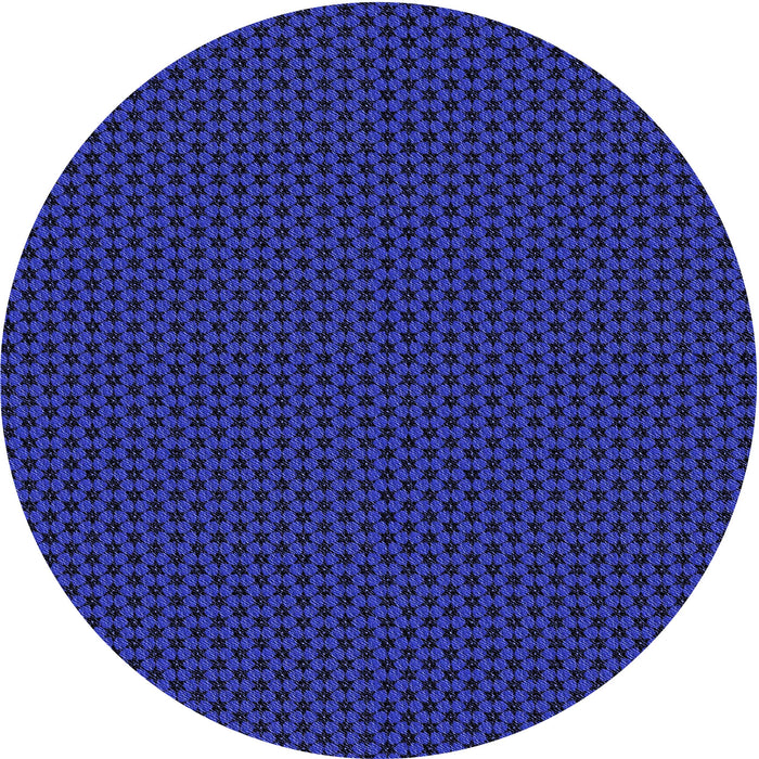 Square Patterned Denim Dark Blue Rug, pat3072blu