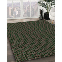 Patterned Midnight Gray Rug, pat3072grn