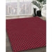 Machine Washable Transitional Crimson Red Rug in a Family Room, wshpat3072org