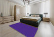 Patterned Amethyst Purple Rug in a Bedroom, pat3072pur