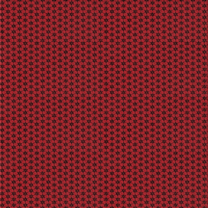 Round Patterned Saffron Red Rug, pat3072rd