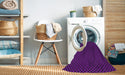 Machine Washable Transitional Dark Violet Purple Rug in a Washing Machine, wshpat3072