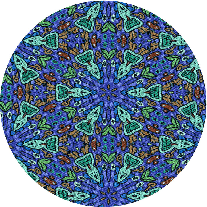 Square Machine Washable Transitional Seafoam Green Rug in a Living Room, wshpat3073lblu