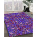 Machine Washable Transitional Indigo Purple Rug in a Family Room, wshpat3073pur