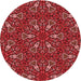 Square Machine Washable Transitional Tomato Red Rug in a Living Room, wshpat3073rd