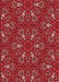 Machine Washable Transitional Tomato Red Rug, wshpat3073rd