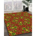 Machine Washable Transitional Crimson Red Rug in a Family Room, wshpat3073yw