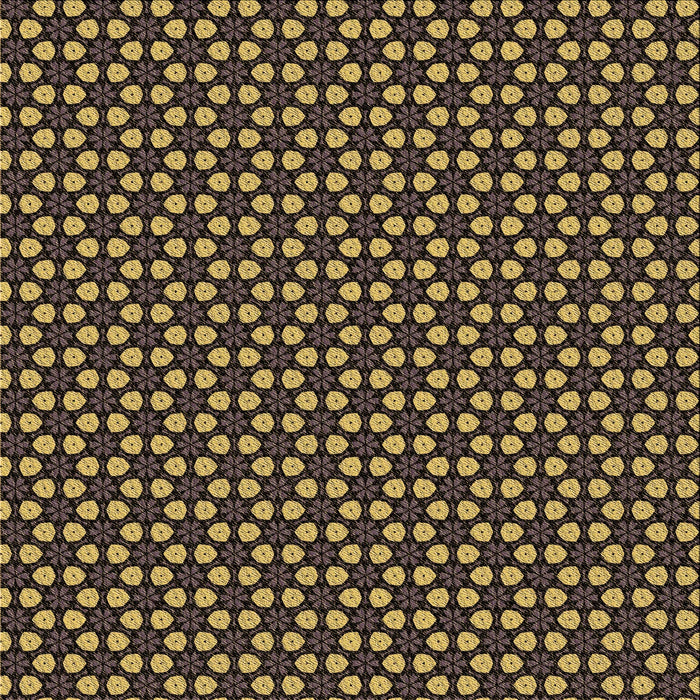 Round Patterned Caramel Brown Rug, pat3074brn