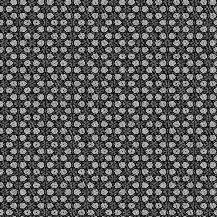 Round Patterned Charcoal Black Rug, pat3074gry