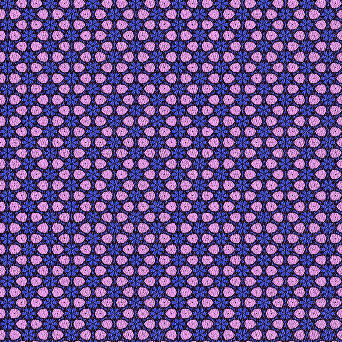 Round Patterned Purple Rug, pat3074pur