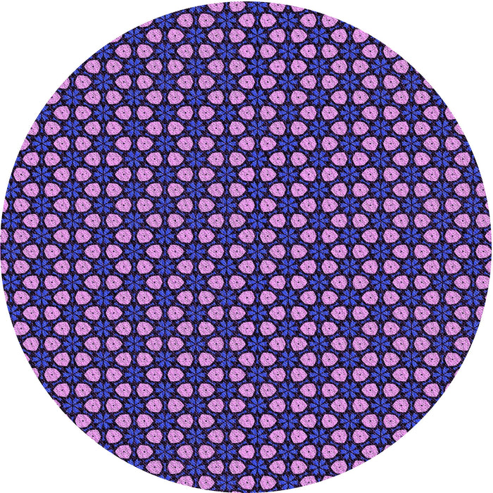 Square Patterned Purple Rug, pat3074pur
