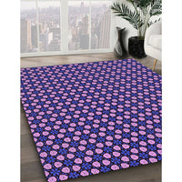 Patterned Purple Rug, pat3074pur