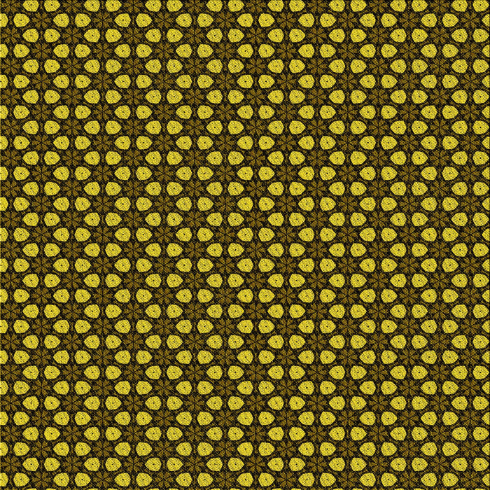 Round Patterned Black Brown Rug, pat3074yw