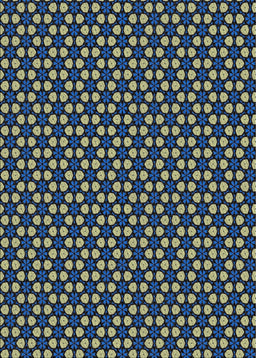 Patterned Blue Novelty Rug, pat3074