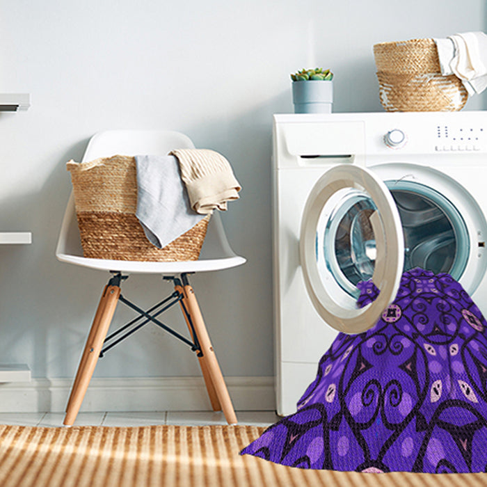 Machine Washable Transitional Bright Purple Rug in a Washing Machine, wshpat3075pur