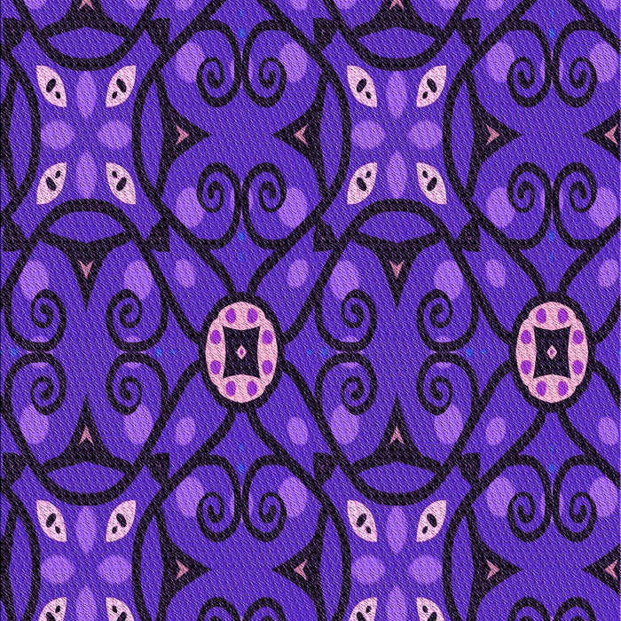 Patterned Bright Purple Rug, pat3075pur