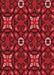 Patterned Red Rug, pat3075rd