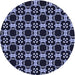 Square Machine Washable Transitional Light Purple Blue Rug in a Living Room, wshpat3076blu